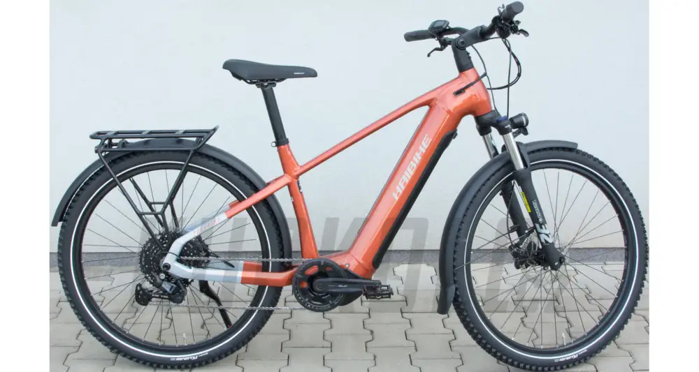 Zlevněný Elektrokolo MTB Haibike TREKKING 4 orange/silver 2025