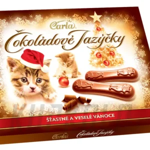 CarlaČokoládové jazýčky Vánoce,100 g Časově Omezené