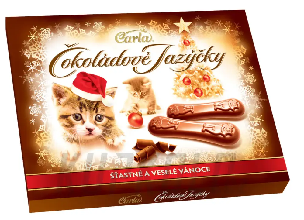 CarlaČokoládové jazýčky Vánoce,100 g Časově Omezené