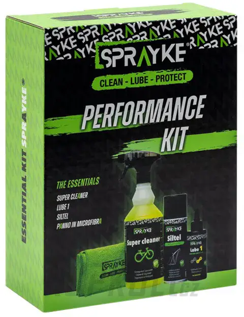 Kompletní sada péče pro vaše kolo SPRAYKE PERFORMANCE KIT Odeslání Ihned