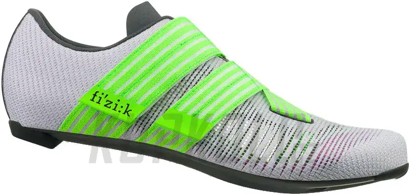 Nejprodávanější Tretry FIZIK Vento Powerstrap Aeroweave Crb Light violet - neon green