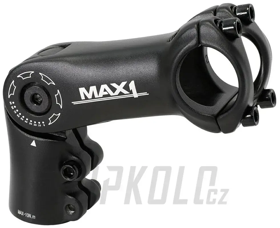 Akce Představec MAX1 stavitelný 90°/31,8 mm, černá