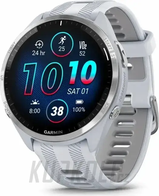 Aktuální Sportovní hodinky Garmin Forerunner 965 šedý/bílý silikonový řemínek