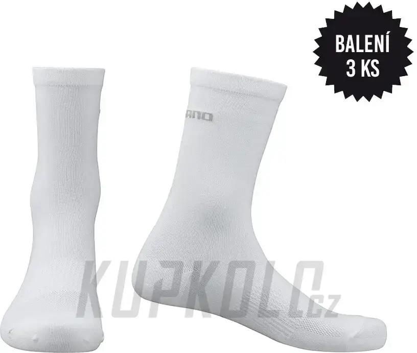 Ponožky Shimano performance 3 páry, bílá Jen Po Omezenou Doba