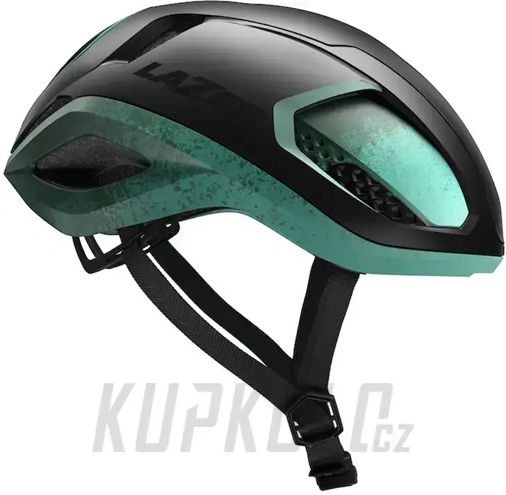 Silniční přilba LAZER VENTO Kineticore, černá mat/tyrkysová Cenová Bomba