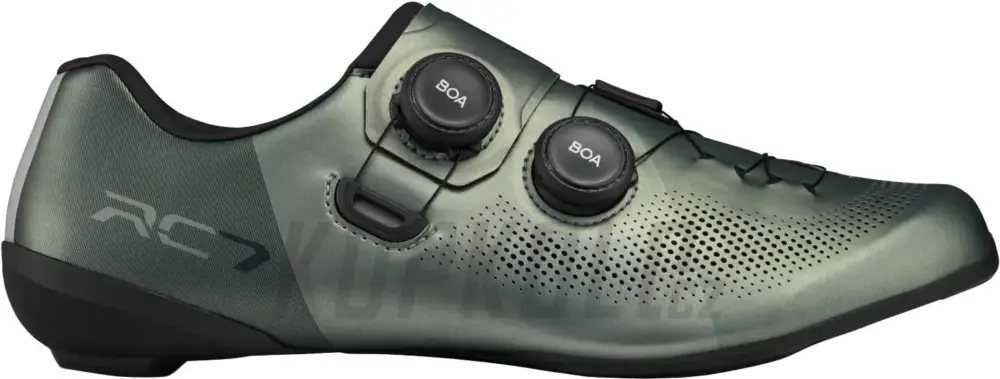 Levný Tretry Shimano SH-RC703ME, šedozelená širší