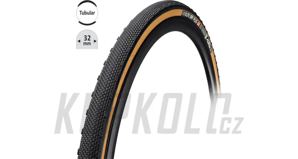 Nejlepší Cena Galuska TUFO ELITE Dry Plus cros, černá - béžová, 28"/32mm