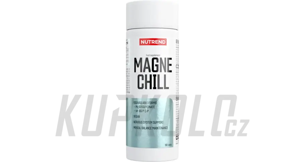 Výhodná Nabídka Hořčík bisglycinát s vitaminem B6 Nutrend Magnechill, 90 kapslí