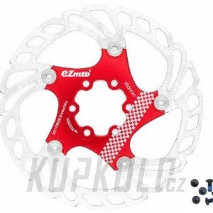 Zlevněný EZmtb Brake Disc brzdový kotouč, 6děr, červená
