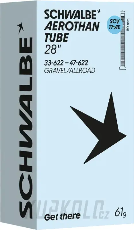 Pouze Dnes Duše cross Schwalbe Aerothan SCV17, galuskový ventil 700x28-47, 80 mm