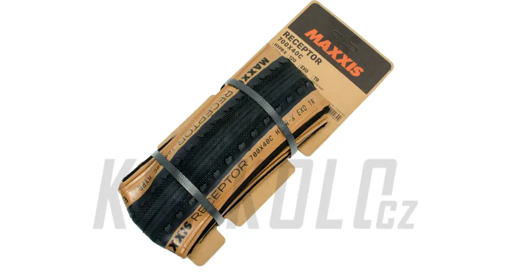 Rychlé Dodání Plášť Gravel Maxxis RECEPTOR Hypr-X, Exo, Tubeless Ready, Tanwall, kevlar