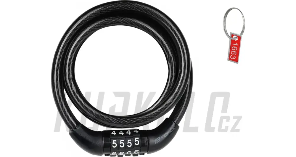 Nakupujte Hned Kódový zámek Force L8/650mm, bez držáku, černý