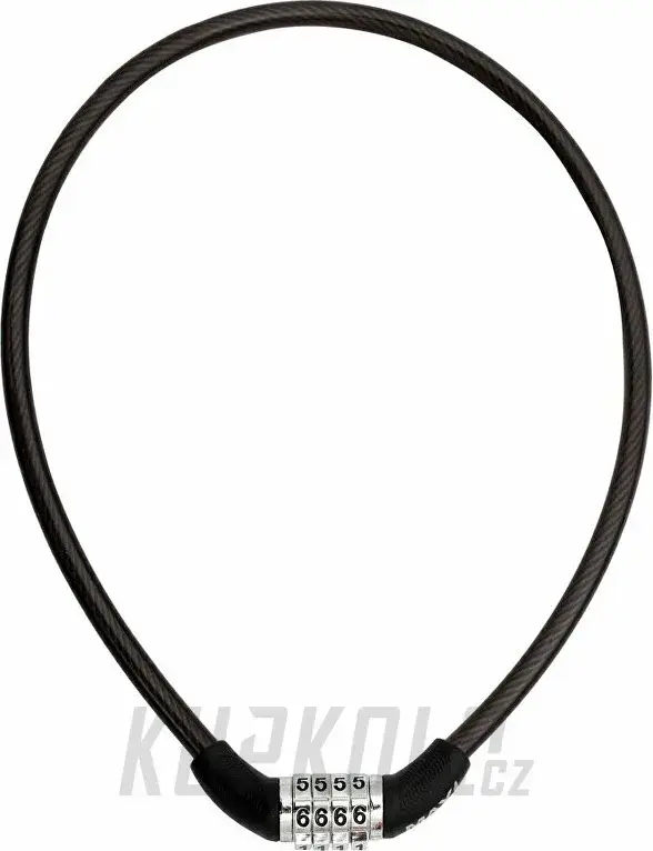 Top Prodej Kódový zámek lanko MAX1 650x8 mm černý