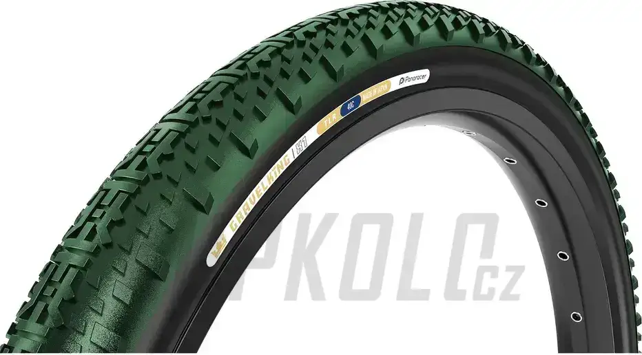 Barevný gravel plášť Panaracer GRAVELKING X1 british racing green/černá Nízká Cena