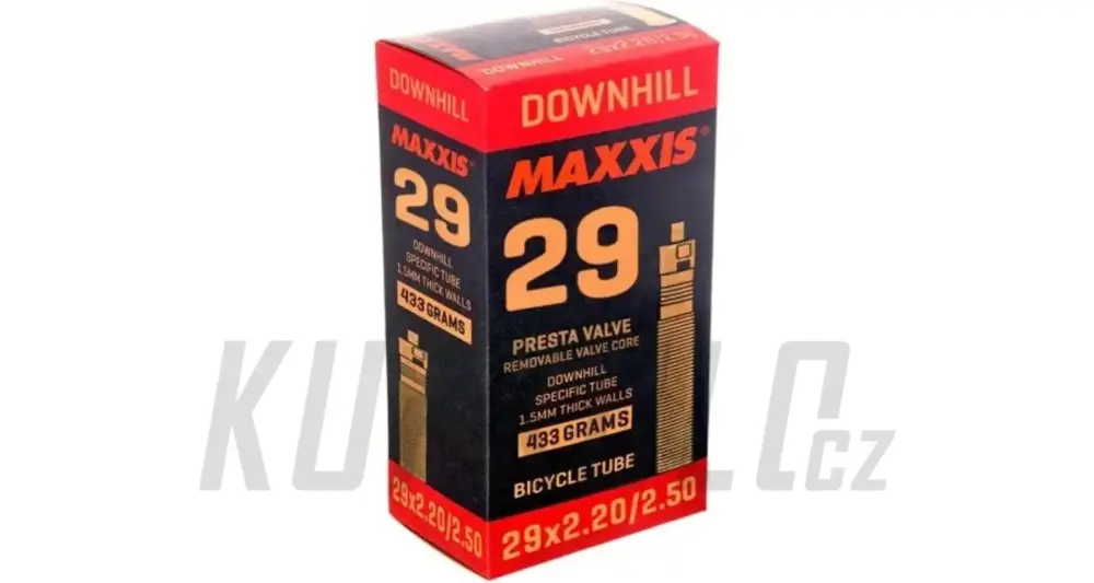 Oblíbený 29" Duše Maxxis Dowhnill 29x2.2-2.5, galuskový ventilek 48mm