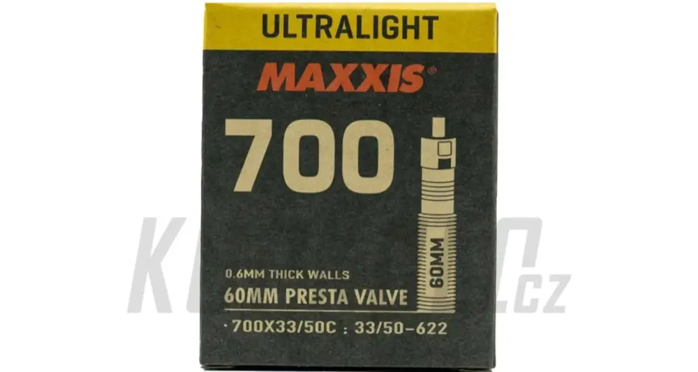 Hit Sezóny Duše gravel Maxxis Ultralight 700x33/50 galuskový ventilek 60 mm