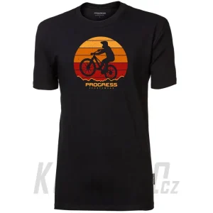 Progress Barbar BIKER pánské triko s bambusem, černá Přímo Od Výrobce