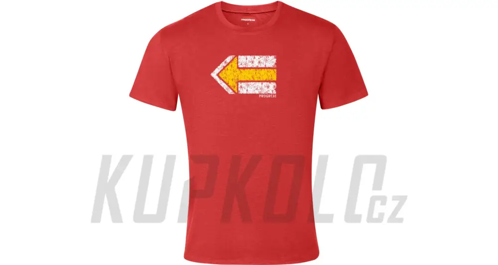 Pouze Dnes Progress AROMATIC KCT pánské outdoorové triko, terakota