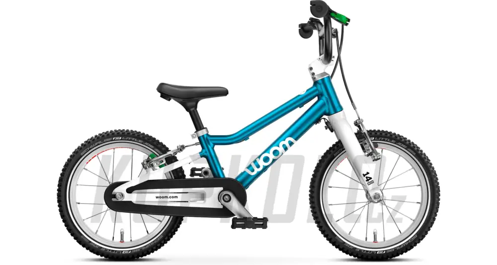 Woom 2 GO metallic blue - dětské kolo 14" 2025 Dokud Zásoby Vydrží