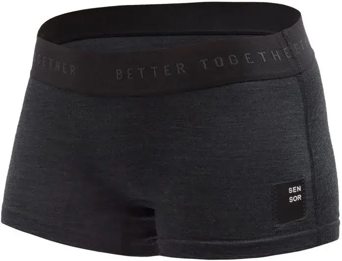 Sensor Merino Cordura dámské kalhotky s nohavičkou, černá Omezená Nabídka