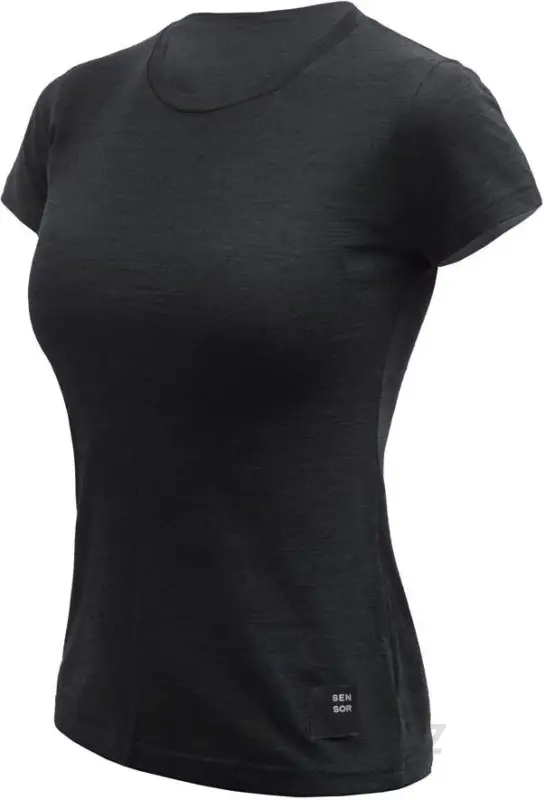 Dámské triko Sensor Merino Cordura, krátký rukáv, černá Koupit Online