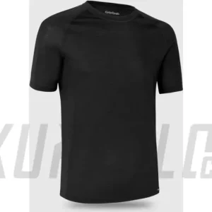 Tovární Cena GripGrab Merino Blend Thermal Short Sleeve Base Layer pánské merino triko, kr. rukáv, černá