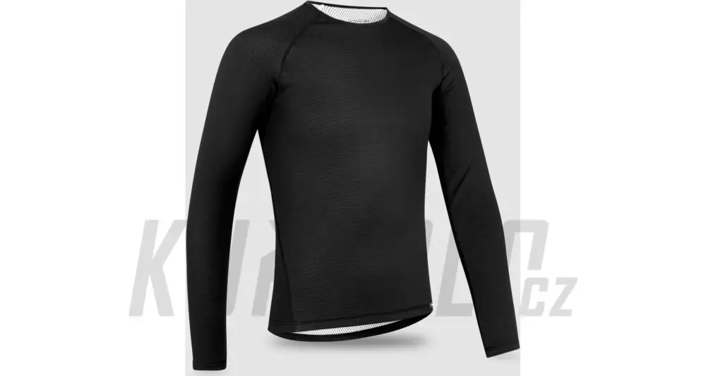 Ověřený GripGrab RIDE Thermal Long Sleeve Base Layer pánské merino triko, černá
