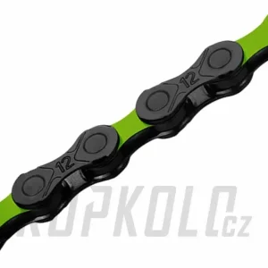 Řetěz KMC DLC 12s, 126 článků, zelená/černá Finální Výprodej