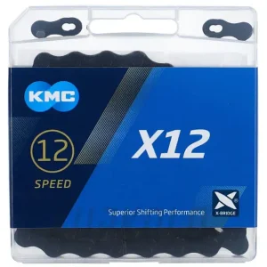 Nová Kolekce Řetěz KMC X-12 Black Tech 12s, 126 článků, černá