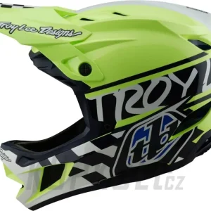 Koupit Online Helma Troy Lee Designs D4 Polyacrylite Fifty-50 Navy / Glo Yellow