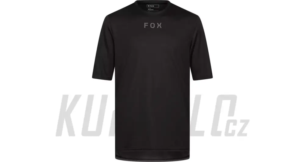 Časově Omezené Pánský dres Fox Ranger Wordmark Jersey černá 2025