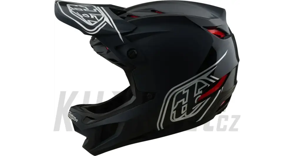 Helma Troy Lee Designs D4 Polyacrylite Helmet Shadow Black Vrácení Zdarma