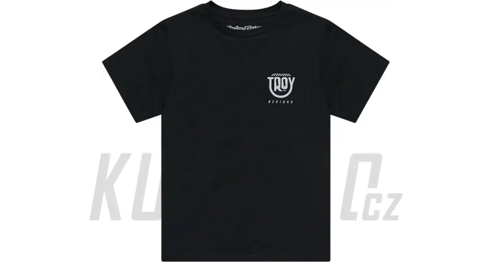 Dětské triko Troy Lee Designs Tee Smiley Black Nízká Cena
