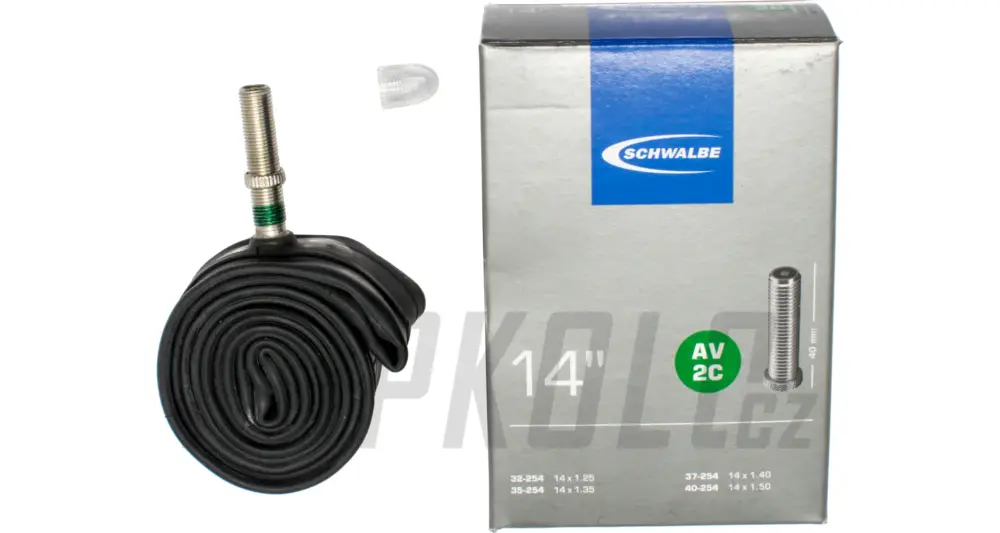 Dětská duše Schwalbe AV2C 14"- 32/40-254 AV40mm pro kola Woom Nízká Cena