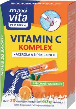 Vysoce Kvalitní VITAR Maxi Vita Vit C komplex, box, 20 sáčků pomeranč