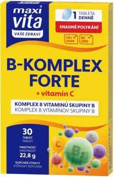 VITAR Maxi Vita B-komplex forte + vit C, 30 tablet Časově Omezené
