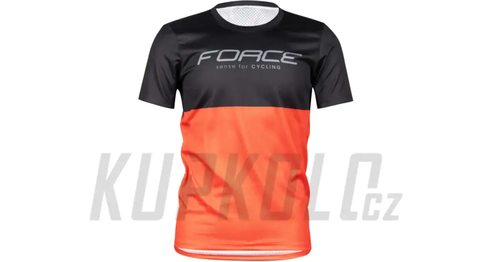 Dětský dres Force Kid MTB Cheery, černo-oranžový Pouze Dnes