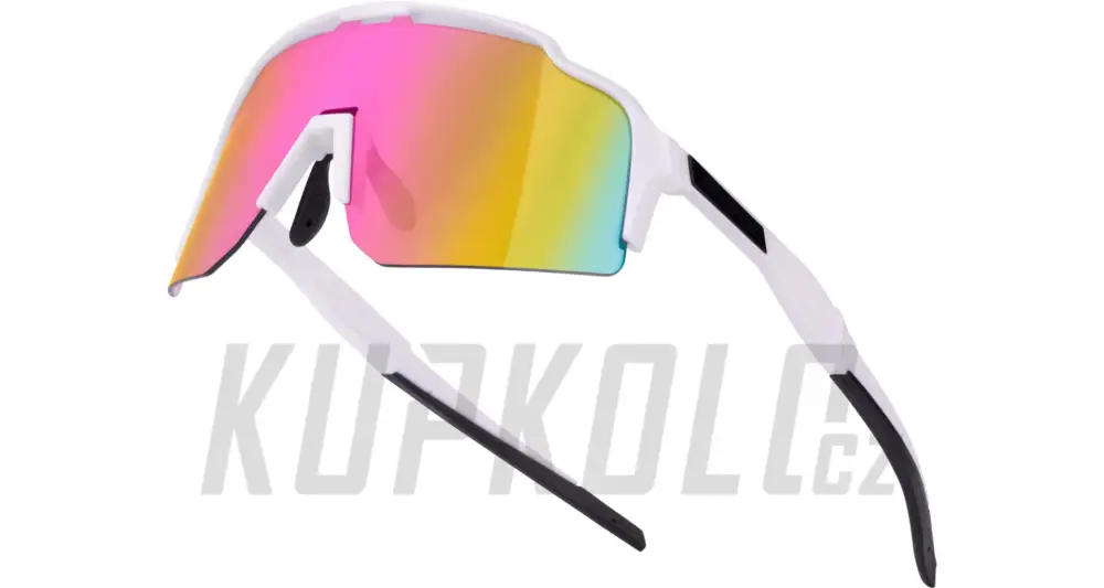 Brýle Force Strive, bílé, růžové zrcadlové sklo Pouze Dnes