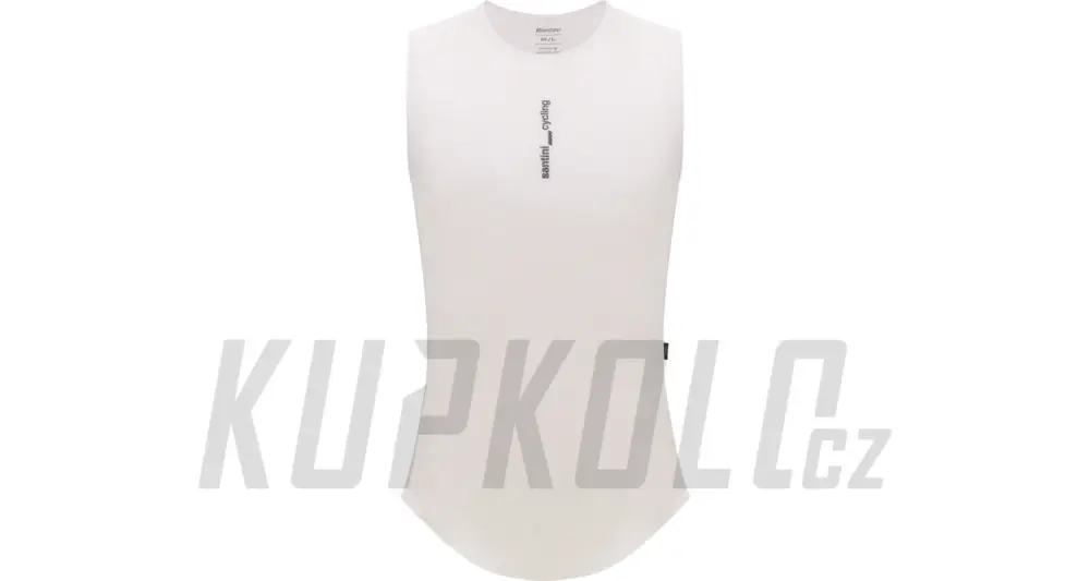Nejlepší Cena Pánské funkční triko bez rukávů SANTINI Delta White