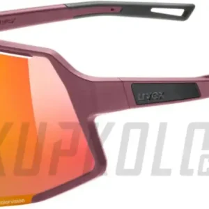 Autentický UVEX BRÝLE SEQUENZE CV BURGUNDY MATT / MIR.RED