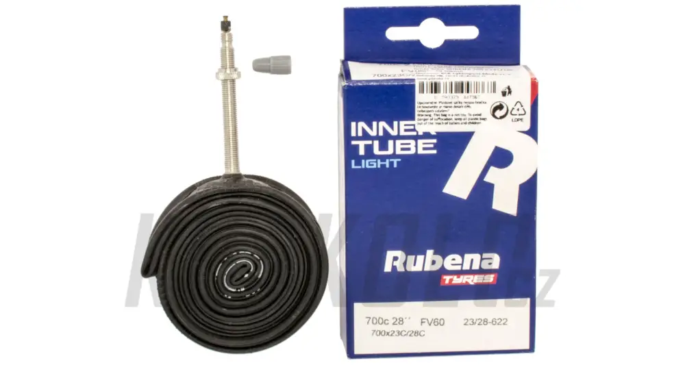 Duše silniční Rubena Mitas LIGHT 700 x 23/28C, gal.ventil, 47mm Speciální Cena