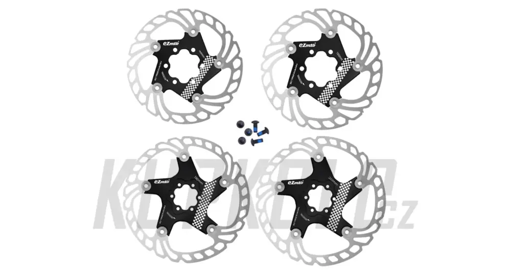 Speciální Cena EZmtb Brake Disc brzdový kotouč, 6děr, černá