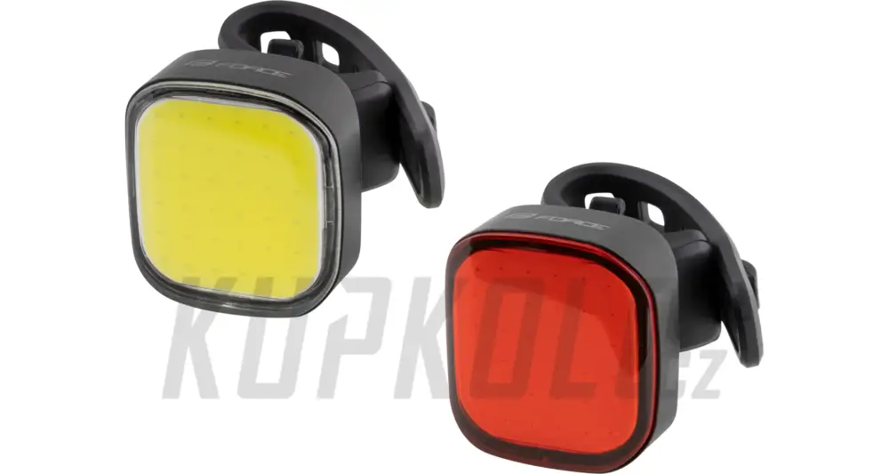 Bezpečná Platba Sada přední + zadní světlo Force COB2.0 USB