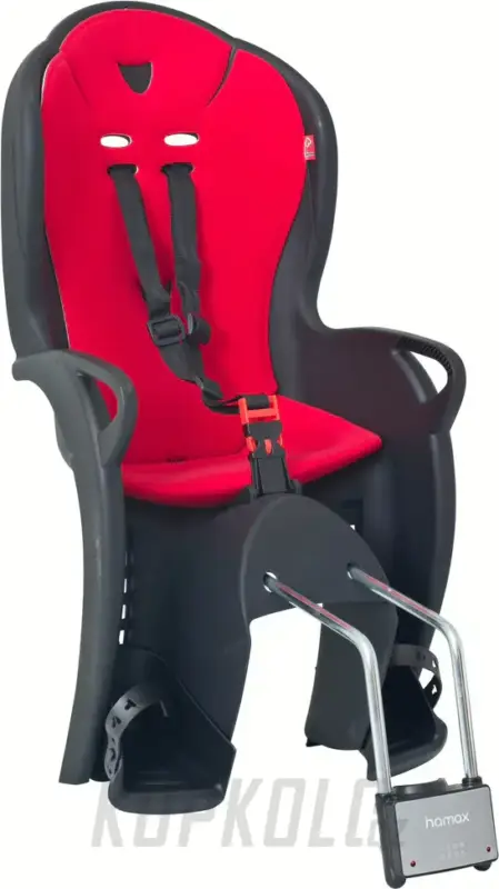Cenový Hit Cyklosedačka - Dětská sedačka na kolo - HAMAX Kiss Black/Red