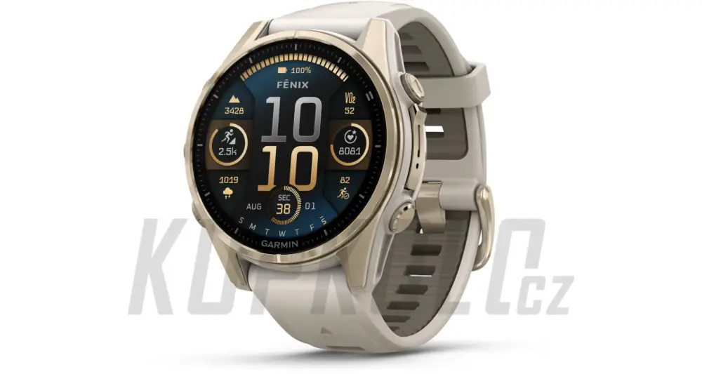 Cenový Hit Garmin Fenix 8 Amoled Sapphire 43 mm Soft Gold