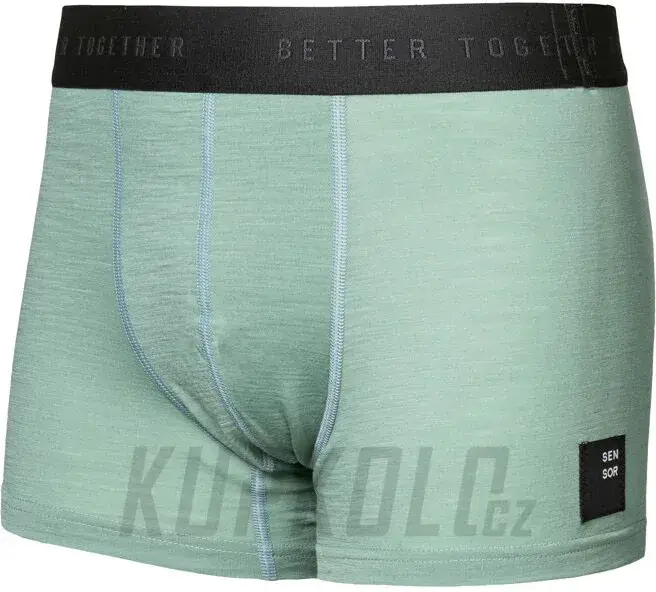 Nejlepší Volba Pánské trenky Sensor Merino Cordura, basil green