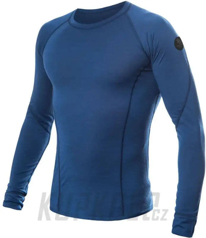 Pánské triko Sensor Merino Air, dlouhý rukáv, tmavě modrá Jen Po Omezenou Doba
