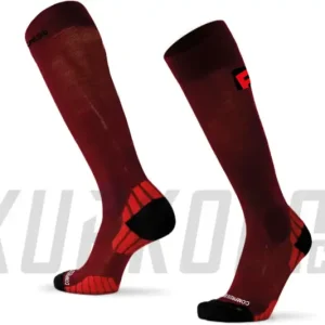 Progress Compress Merino kompresní podkolenky s merinem, vínová Výhodná Nabídka
