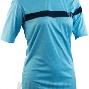 Časově Omezené Dámský dres Race Face Charlie Tech Top Jersey modrá