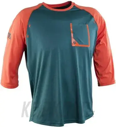 Pánský dres RACE FACE dres 3/4 rukáv STAGE Dark Spruce Tovární Cena